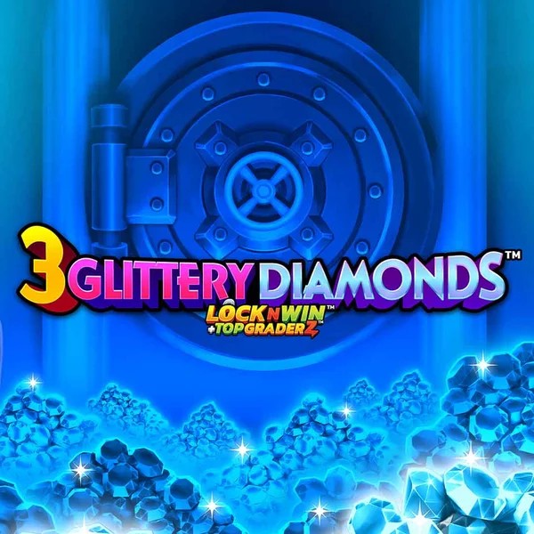 3 Glittery Diamonds game by PearFiction Studios – logo hosted on Rakoo Casino
