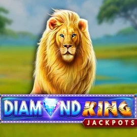 Diamond King Jackpots slot visual from SpinPlay Games available on rakooo.nl