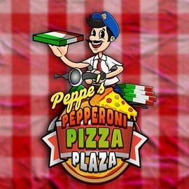 Peppe’s Pepperoni Pizza Plaza logo by Pragmatic Play at Rakoo Casino