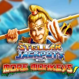 Jackpots logo of Stellar Jackpots with More Monkeys from Lightning Box Game at Rakoo Casino